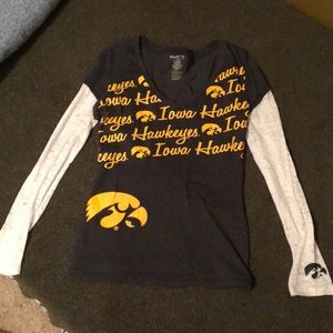 Iowa Hawkeyes long sleeved tee shirt